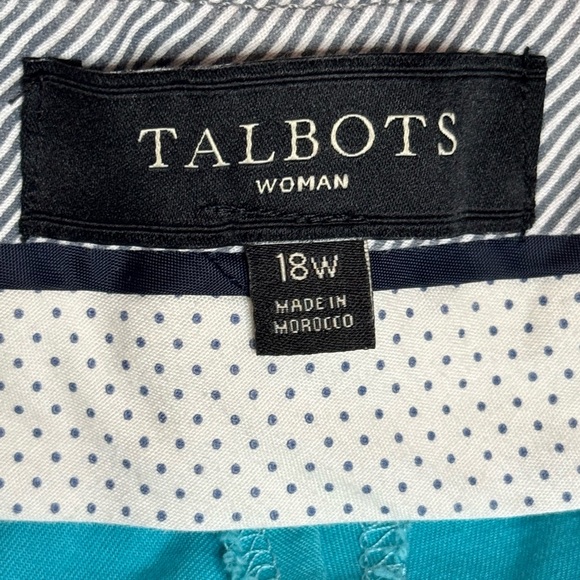 Talbots Women's Vivid Blue Chinos - Picture 3 of 4